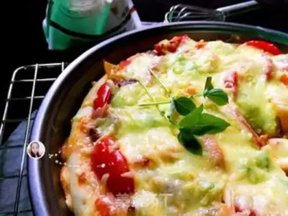 Make Beef field garden pizza step 16