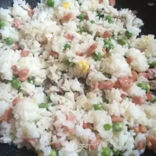 Make Sausage fried rice step 6