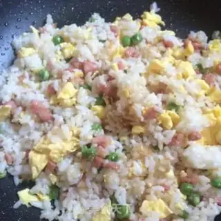 Make Sausage fried rice step 7