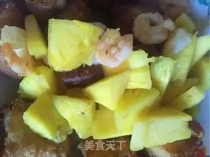 Make Pineapple and shrimp step 4