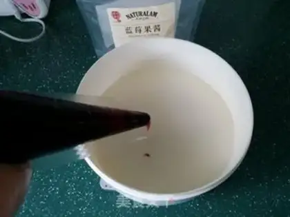 Make Blueberry jam ice cream step 6