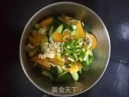 Make Pumpkin cucumber step 3