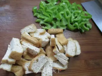 Make Pyramid tofu step 2