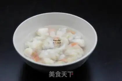 Make Toad scallop soup step 1