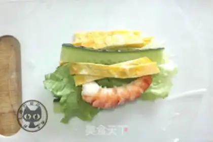 Make Spring rolls step 7