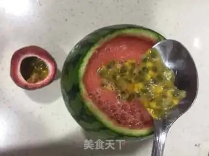 Make Ice melon juice step 3