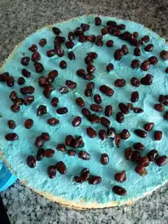 Make Blue Sky Cloud birthday cake step 2