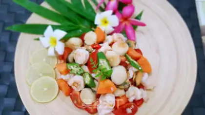 Make South-East Asia Seafood Fruit Salad step 2
