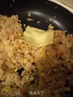 Make Cheese fried rice step 1