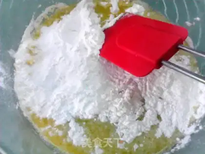 Make Cream Karsda Puff Circle step 2