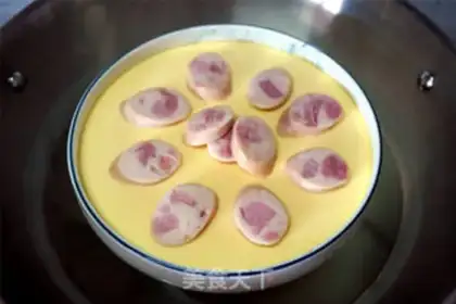 Make Tuna sausage steamed eggs step 6