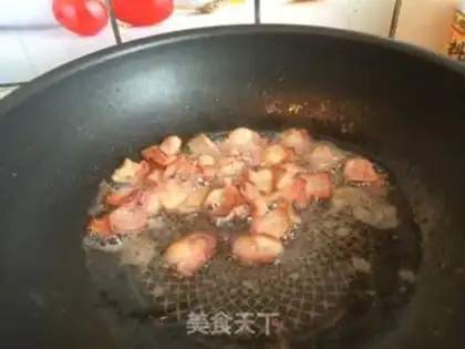 Make Bacon salad step 1