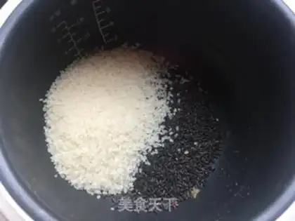 Make Shrimp, black rice, lunch step 0