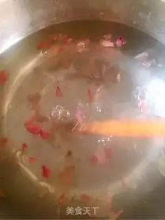 Make Rose ice powder step 5