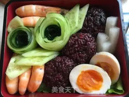 Make Shrimp, black rice, lunch step 6