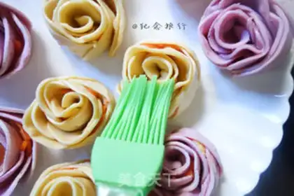 Make Double rose dumplings step 14