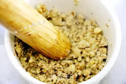Make Peach rice step 1