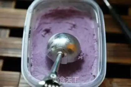 Make Blueberry ice cream step 8