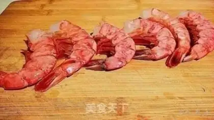 Make Garlic fan shrimp step 0