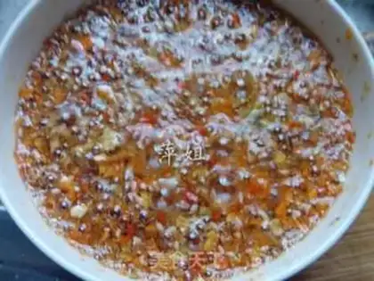 Make Spicy saliva chicken step 8