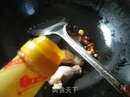 Make The sprouts boil chicken wings step 3