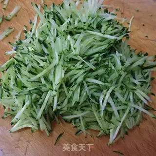 Make Fan cucumber step 2