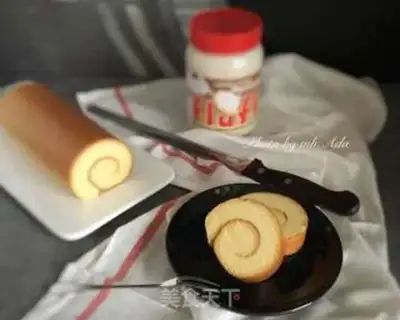 Make Caramel cake rolls of marshmallows step 13
