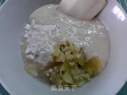 Make A fermented potato cheese onion bread step 3