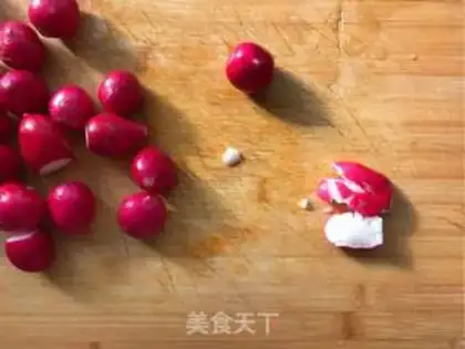 Make A cherries carrot step 1