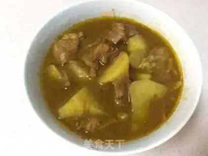 Make Lazy curry potato stew step 2