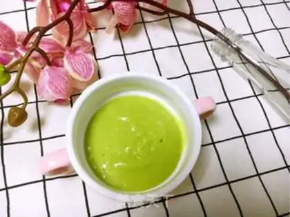 Make Cream and banana mud step 4