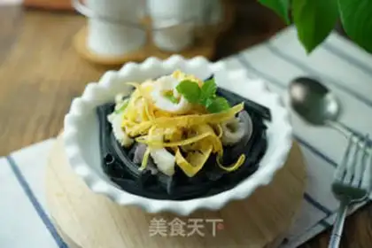 Make Egg ink noodles step 11