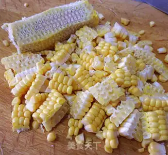 Make Sweet corn green bean soup step 1