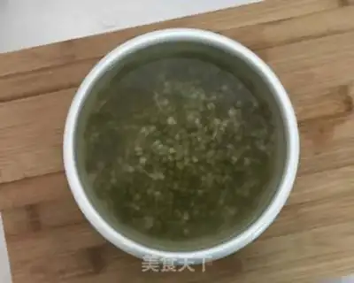Make Mint green bean lily step 0