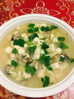 Make Oyster tofu soup step 8