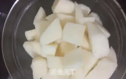 Make Clean pears step 1