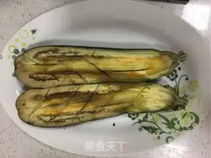 Make A microwave grilled eggplant step 3