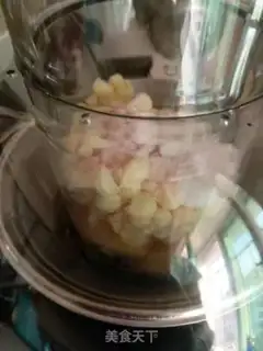 Make Peach corn juice step 2