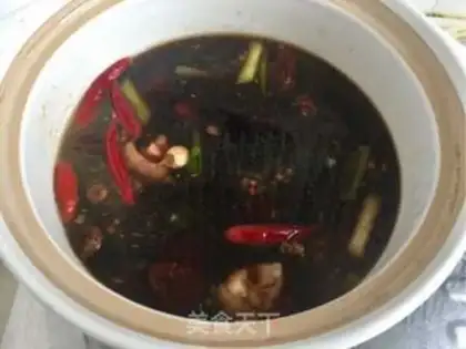 Make Bean radish and pig feet step 15