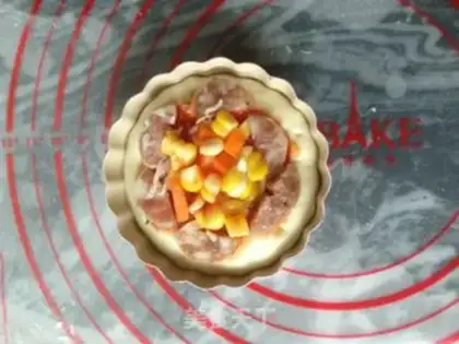 Make Corn sausage cheese bread step 11