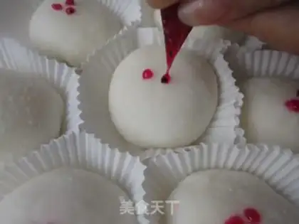 Make Mango Snowmen step 8