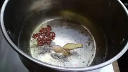 Make Sour-beans fried eggs step 2