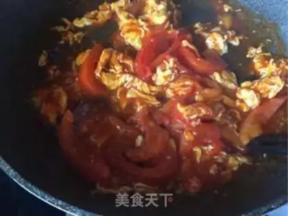 Make Tomato eggs. Noodles step 10