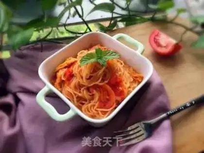 Make Tomato eggs. Noodles step 12