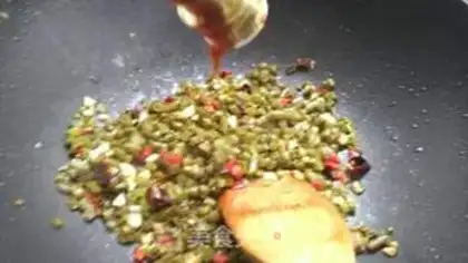 Make Sour-beans fried eggs step 16