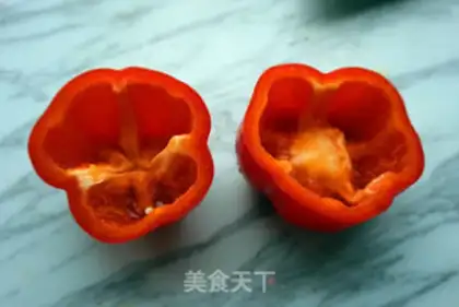Make Cheese and egg peppers step 1