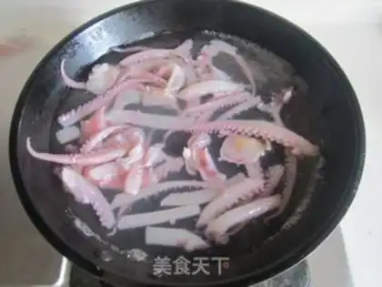 Make Three squid shavings step 1