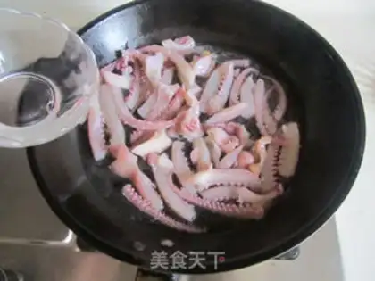 Make Three squid shavings step 4