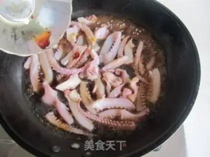 Make Three squid shavings step 5