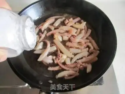 Make Three squid shavings step 6